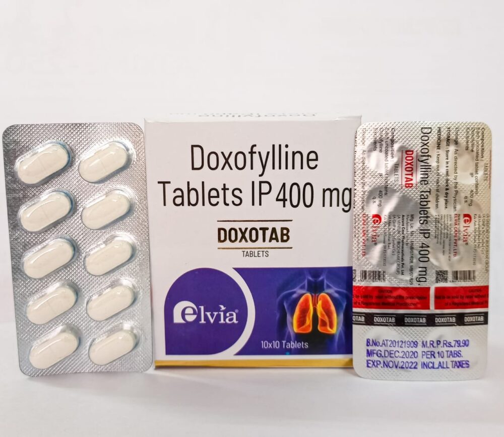 Doxofylline 400 mg Tablets - Elvia Care.com